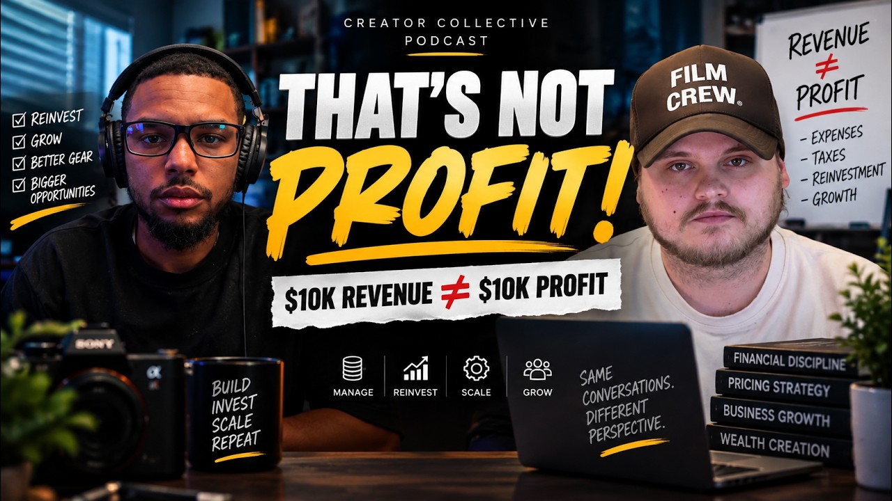 Cody Cochran and JB on Creator Collective discussing profit versus revenue